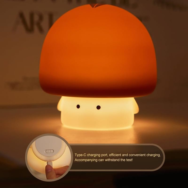 Mushroom Night Silicone Lamp