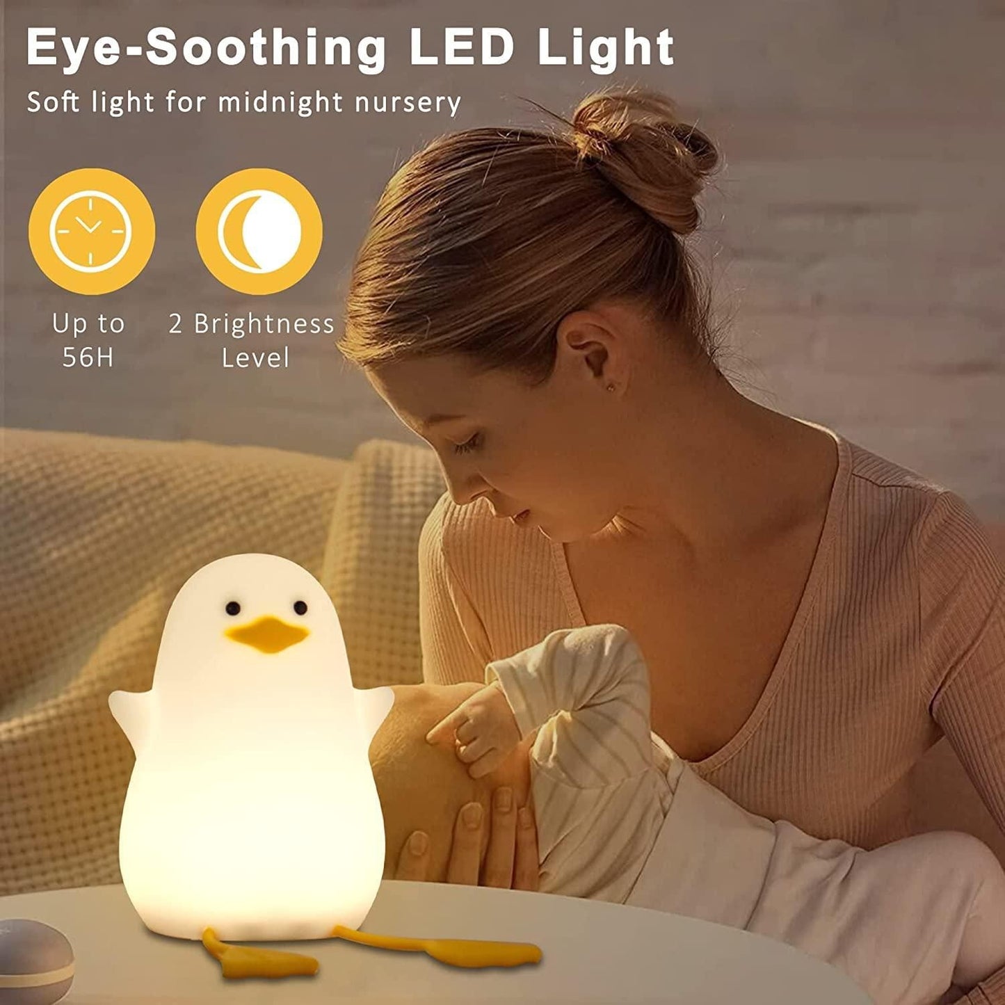Cozy Duck Night Ligh Bedtime Lamp