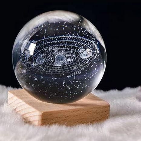3D Magic Glow Crystal Sphere Night Lamp Ball