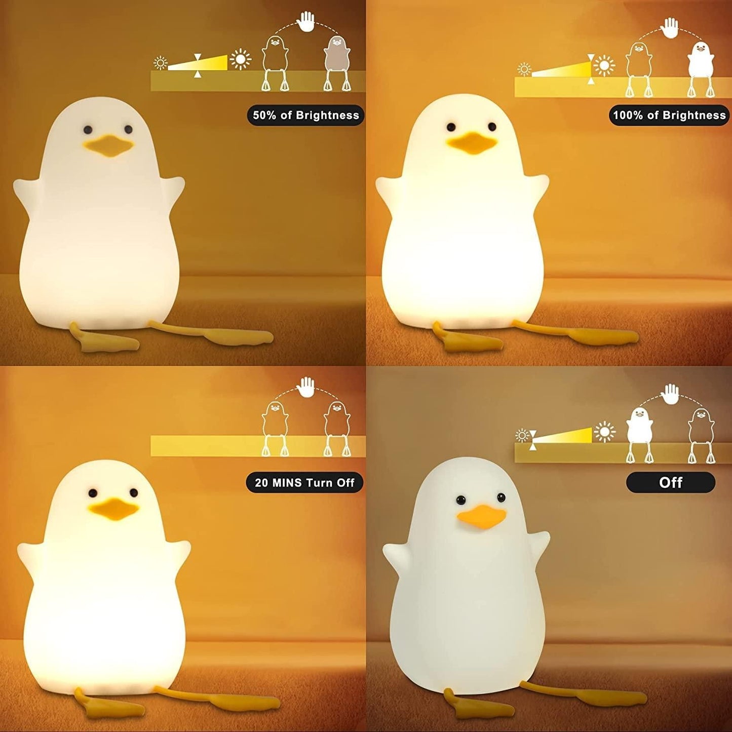 Cozy Duck Night Ligh Bedtime Lamp