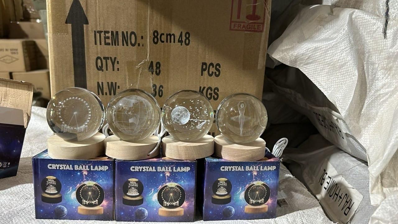 3D Magic Glow Crystal Sphere Night Lamp Ball
