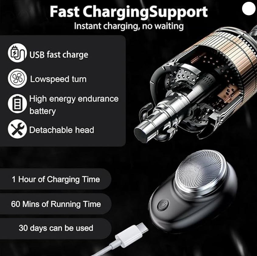 Mini Electric Shaver for Men Cordless Clean Shaving
