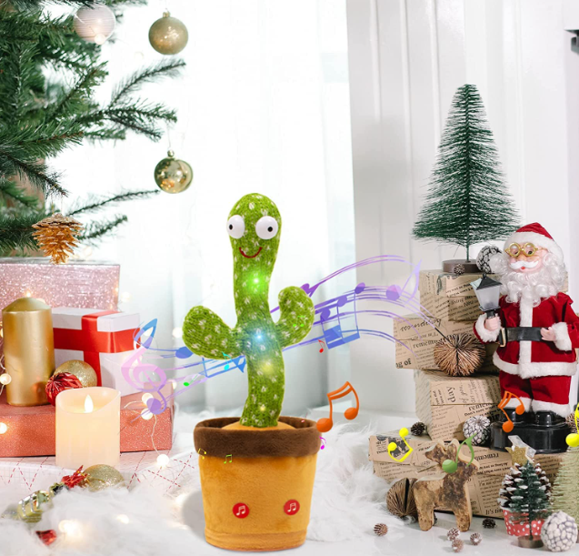 Musical Dancing & Talking LED Mimicry Cactus Toy