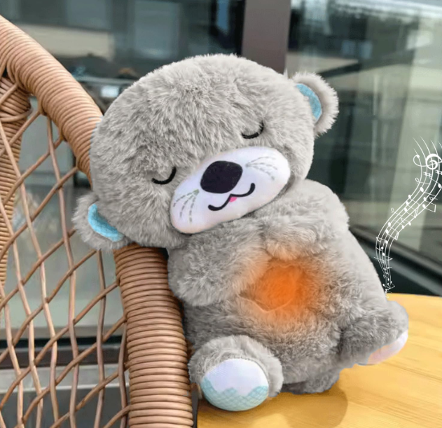 Breathing Teddy Bear with Soothing Music, Comfort Plush
