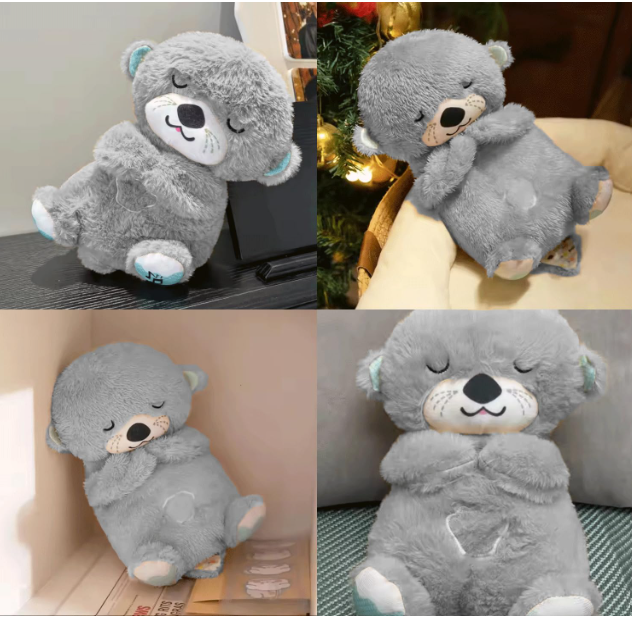 Breathing Teddy Bear with Soothing Music, Comfort Plush