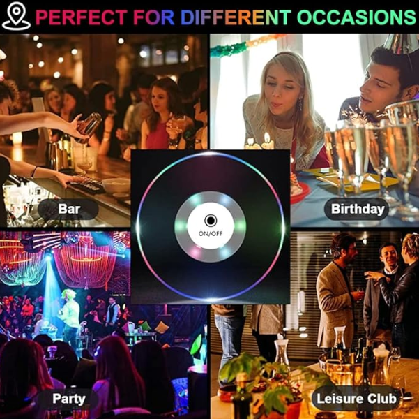 Color Glow LED Party Drink Coaster