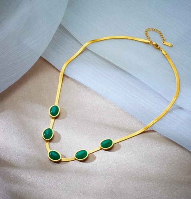 Women's Jewelry Pendant Necklace Set with Bracelet Combo