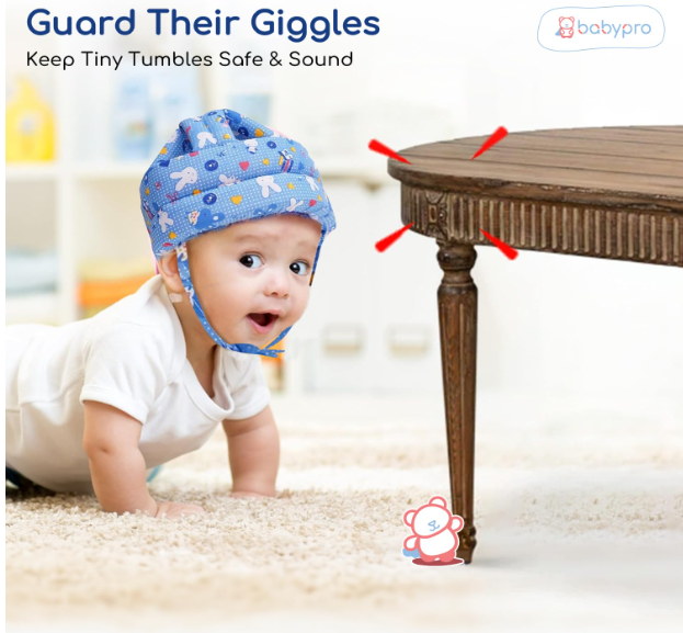 Baby Head Safety Helmet – Soft Cushion Protector for Children Safety
