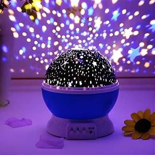 Moon Star Night Projector Lamp Ceiling Led Light 360 Rotating Colorful Lights