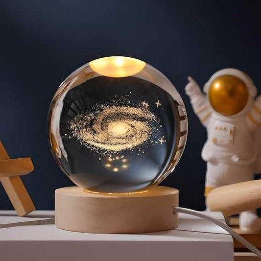 3D Magic Glow Crystal Sphere Night Lamp Ball